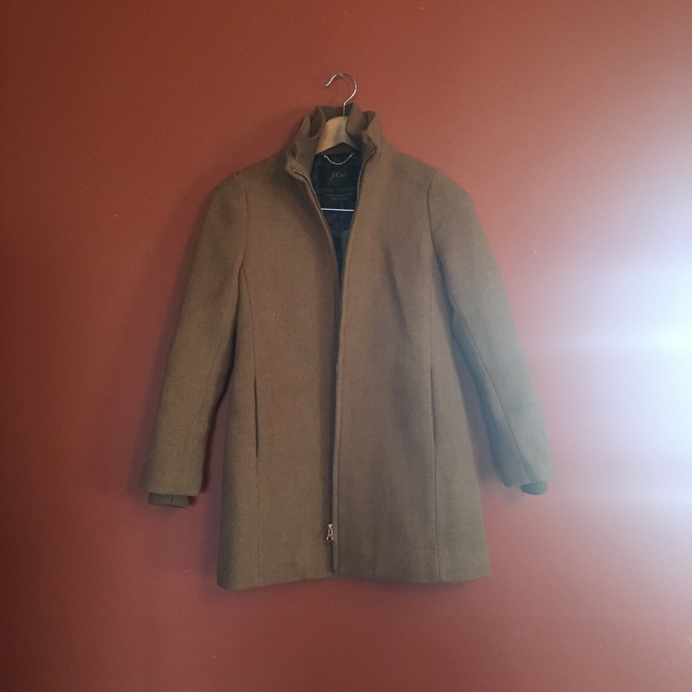 NWT J. Crew Italian stadium cloth wool coat 2P - Picture 3 of 8